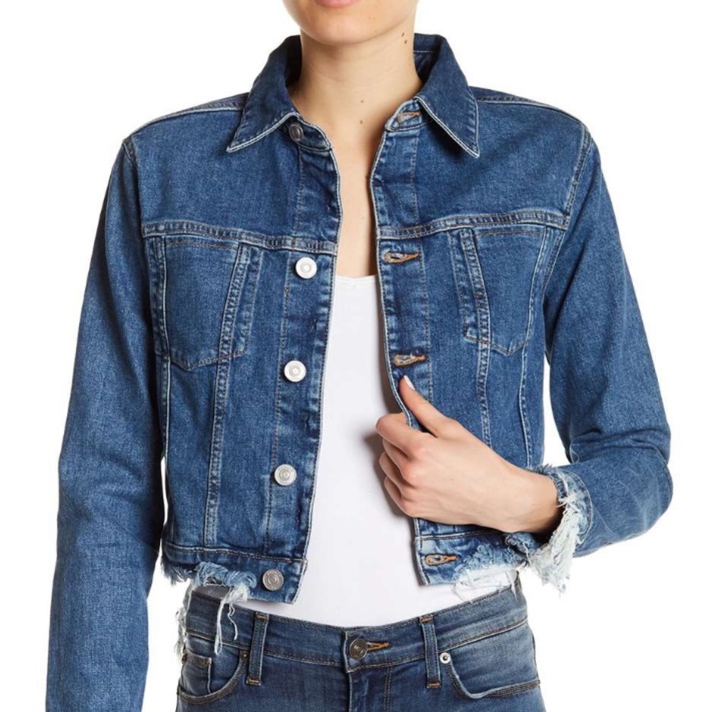 Hudson Jeans Garrison Cropped Jean Jacket